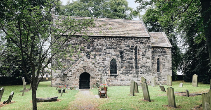 Escomb Saxon Church and surrounding graveyard 